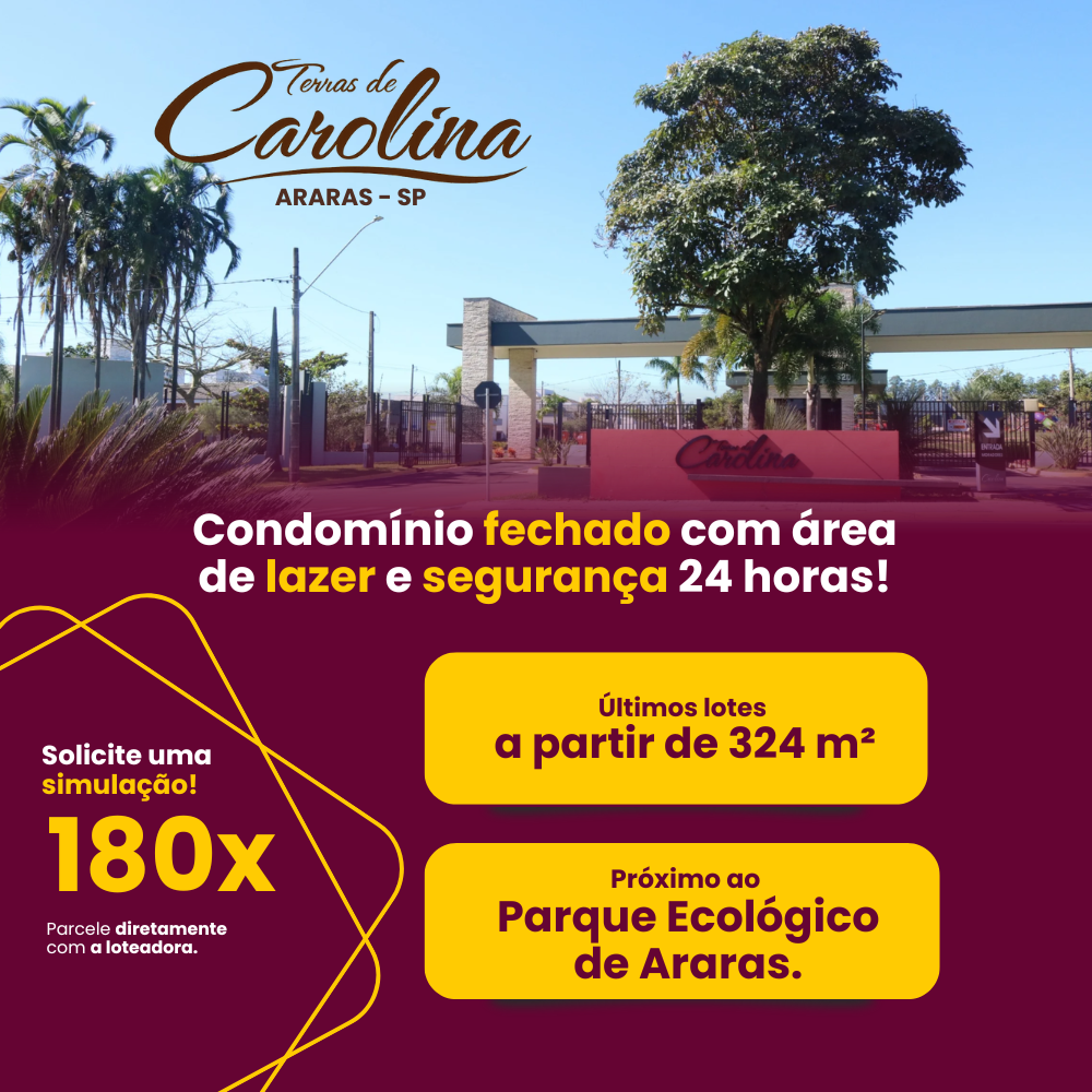 loteamento a venda em araras